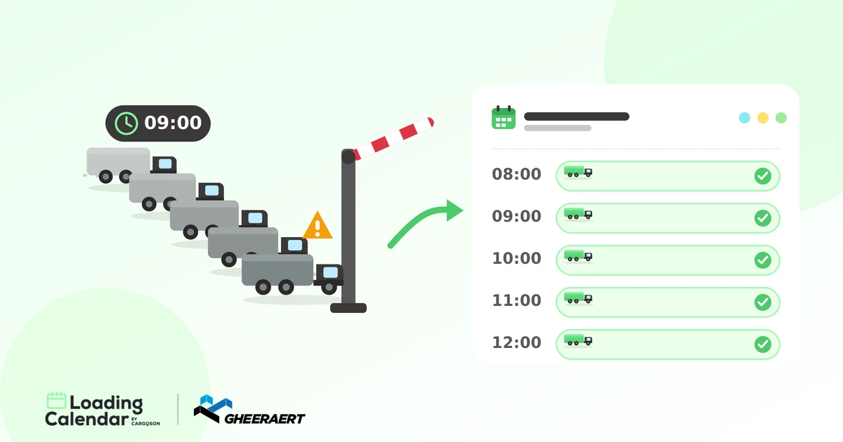 Gheeraert customer story — carriers now book their own dock slots and trucks arrive on schedule