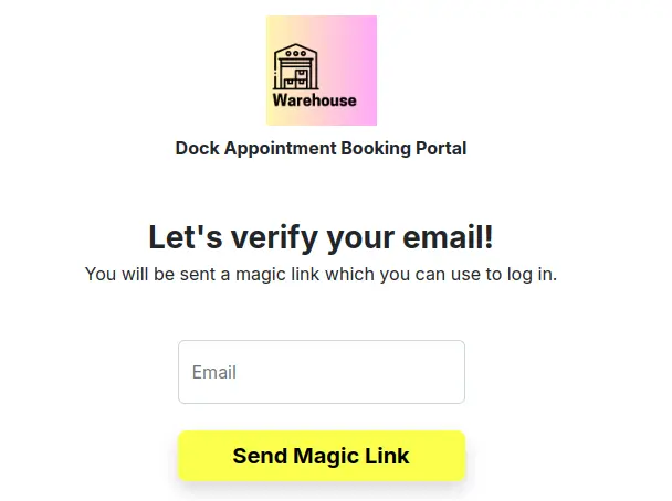 Loading Booking Portal Login